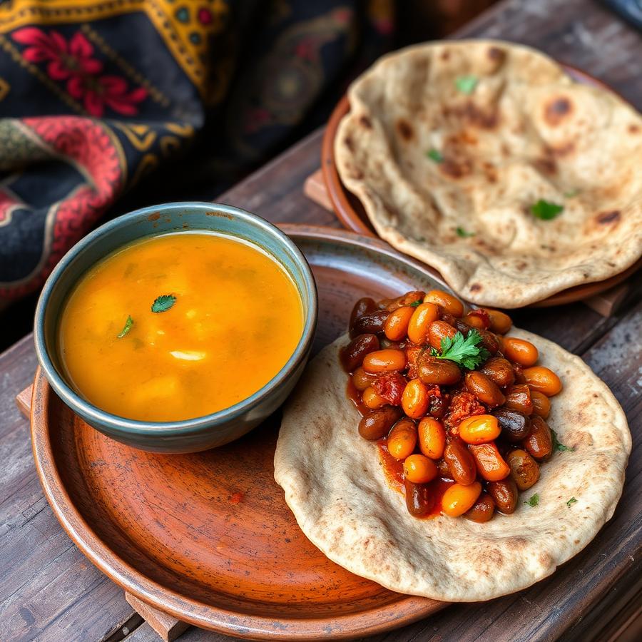 Flatbread & Beans